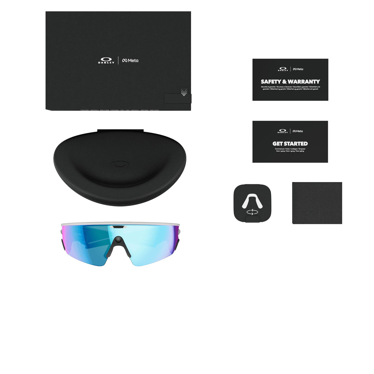 Oakley Meta VANGUARD 0OW800180010652 White/ Prizm Sapphire