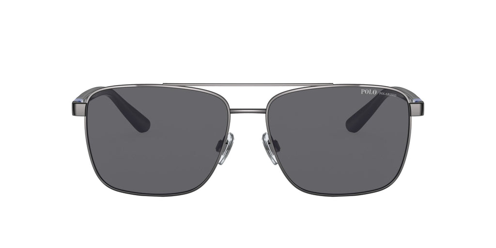 Polo 0PH3137 900281 59 Shiny Gunmetal / Polarized Grey  Polarised 59 / Polycarbonate / Metal / Molded