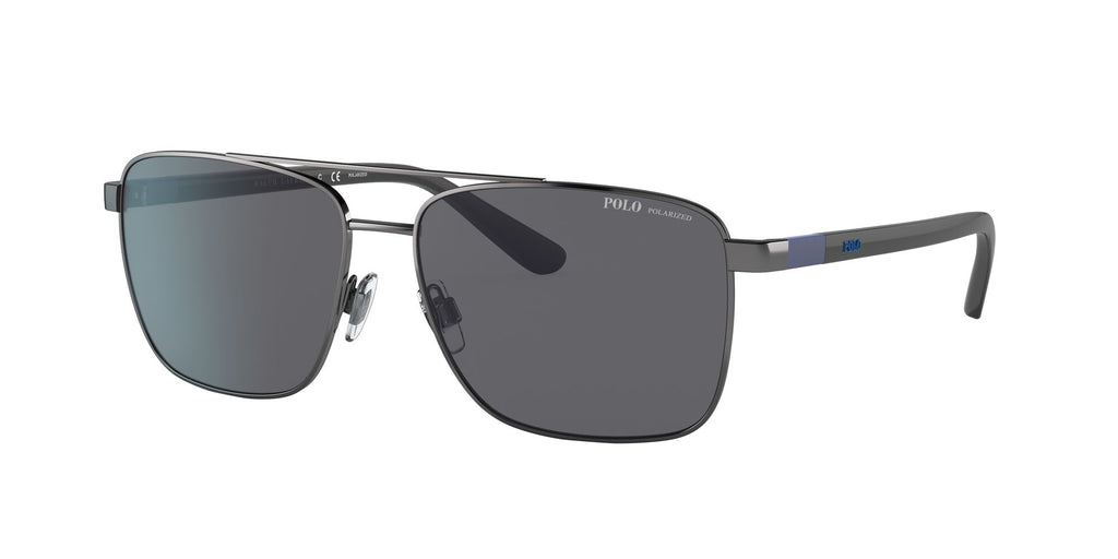 Polo 0PH3137 900281 59 Shiny Gunmetal / Polarized Grey  Polarised 59 / Polycarbonate / Metal / Molded