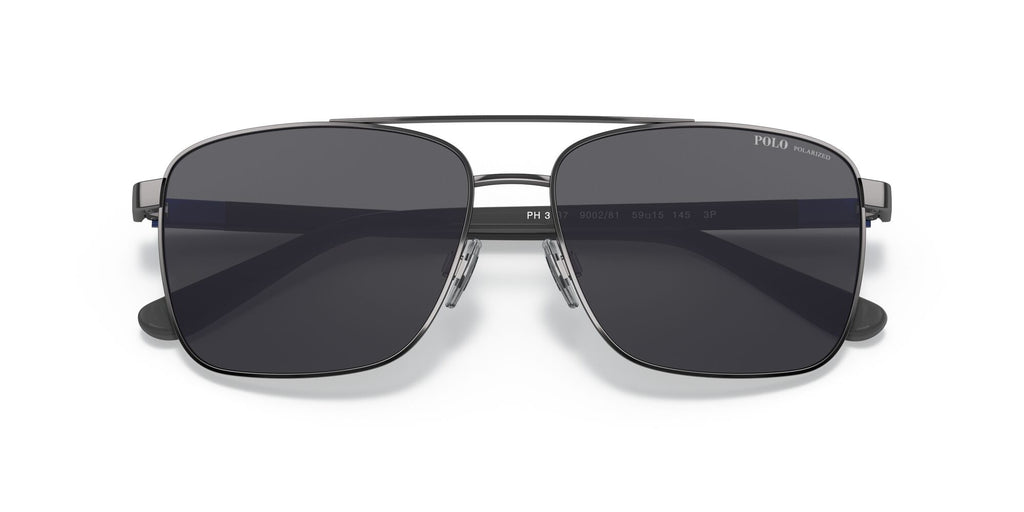 Polo 0PH3137 900281 59 Shiny Gunmetal / Polarized Grey  Polarised 59 / Polycarbonate / Metal / Molded