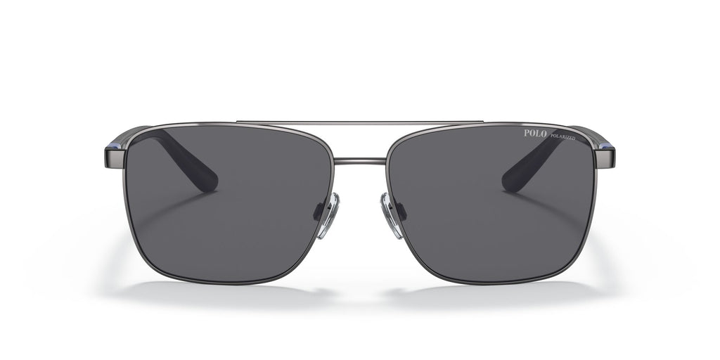 Polo 0PH3137 900281 59 Shiny Gunmetal / Polarized Grey  Polarised 59 / Polycarbonate / Metal / Molded