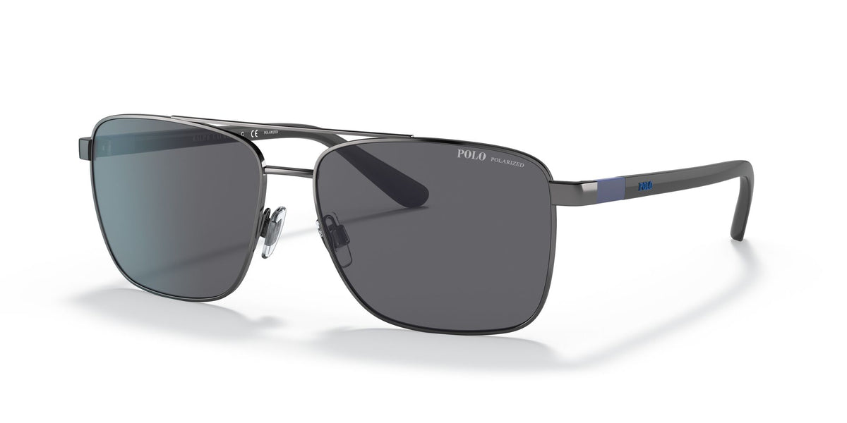 Polo 0PH3137 900281 59 Shiny Gunmetal / Polarized Grey  Polarised 59 / Polycarbonate / Metal / Molded