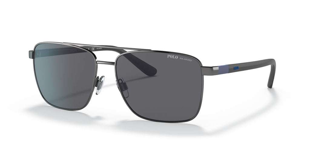 Polo 0PH3137 900281 59 Shiny Gunmetal / Polarized Grey  Polarised 59 / Polycarbonate / Metal / Molded