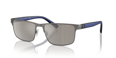 Polo 0PH3155 92666G 57 Matte Gunmetal / Light Grey Mirror Silver