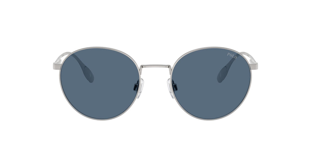 Polo 0PH3158 942380 53 Brushed Silver / Dark Blue