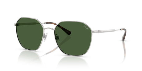 Polo 0PH3160 942371 56 Brushed Silver / Bottle Green