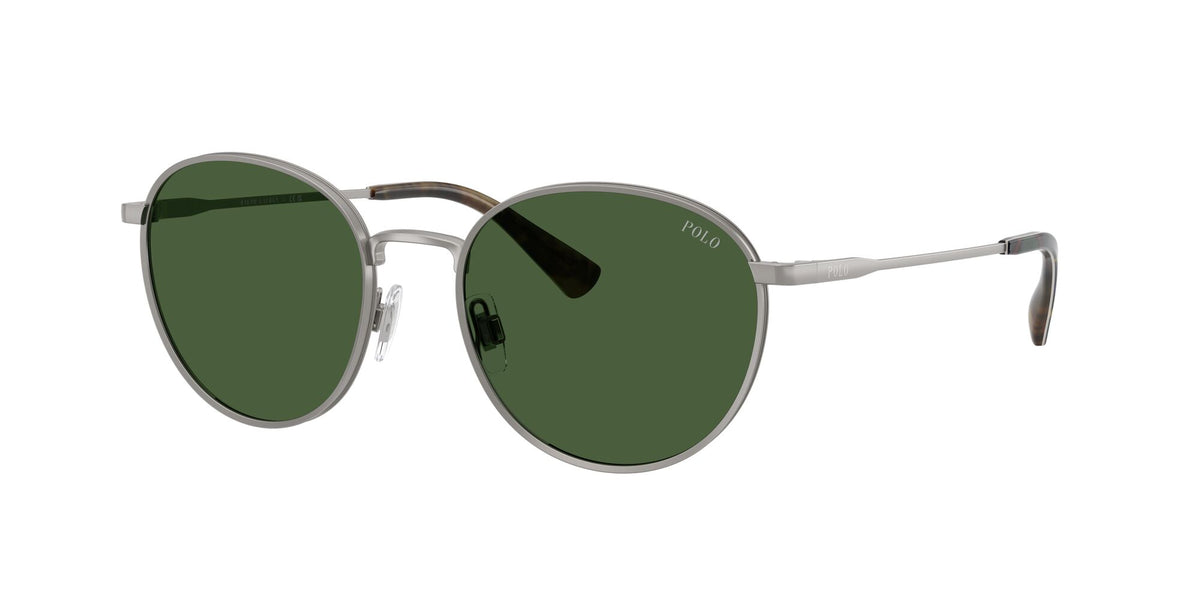 Polo Ralph Lauren 0PH3163 926671 53 Semishiny Gunmetal/ Bottle Green