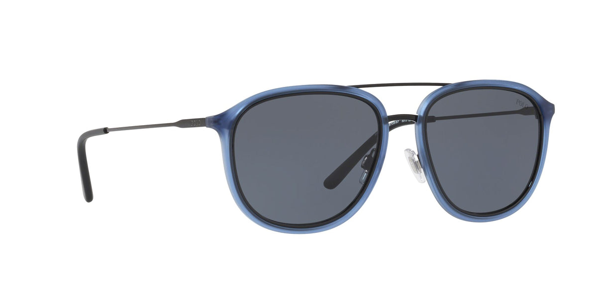 Polo 0PH4146 573587 55 Matte Transparent Blue/Black / DEMO LENS 55 / Polycarbonate / Injected / Metal