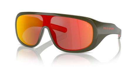 Polo 0PH4215U 52166Q 38 Shiny Olive / Orange Mirror Red