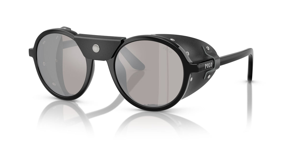 Polo 0PH4216QU 50016G 52 Shiny Black / Light Grey Mirror Silver