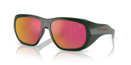 Polo 0PH4219U 55966Q 58 Shiny Green / Orange Mirror Red