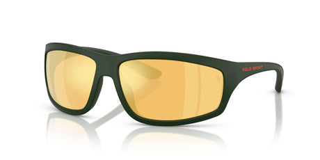 Polo 0PH4227U 55967J 66 Matte Dark Green / Orange Mirror