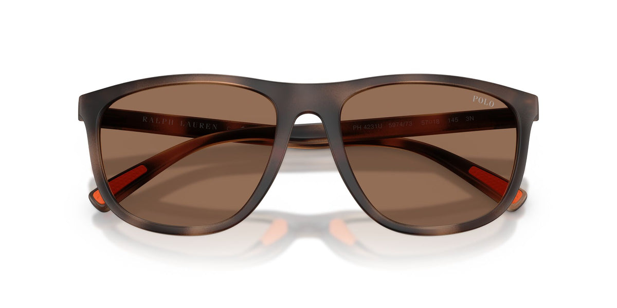 Polo Ralph Lauren 0PH4231U 597473 57 Matte Dark Havana/ Dark Brown