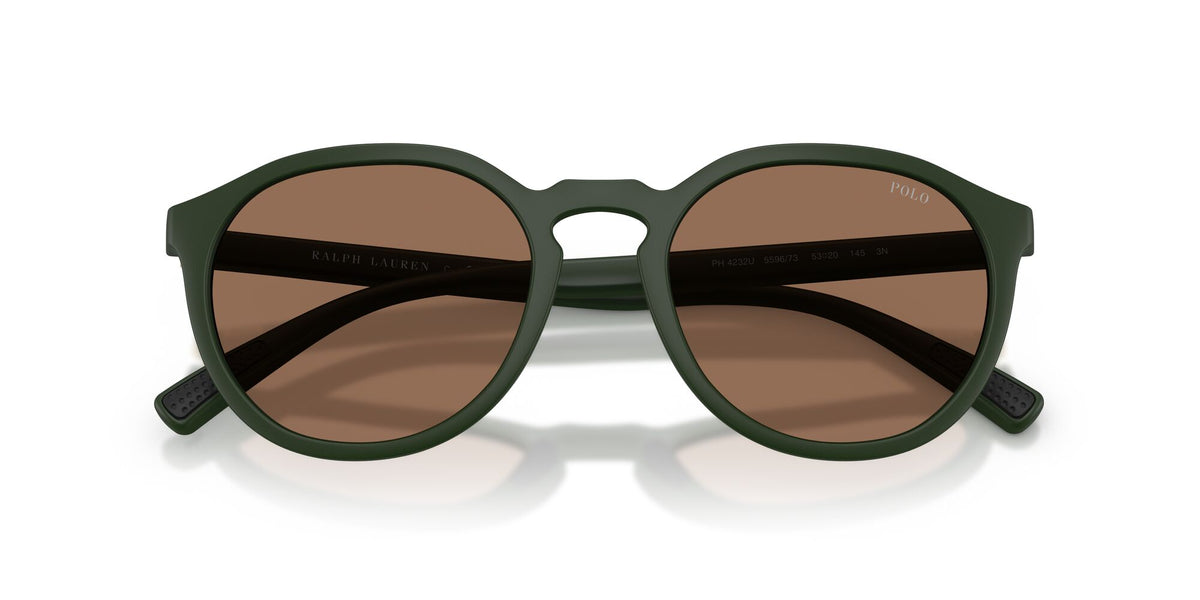 Polo Ralph Lauren 0PH4232U 559673 53 Matte Dark Green/ Dark Brown