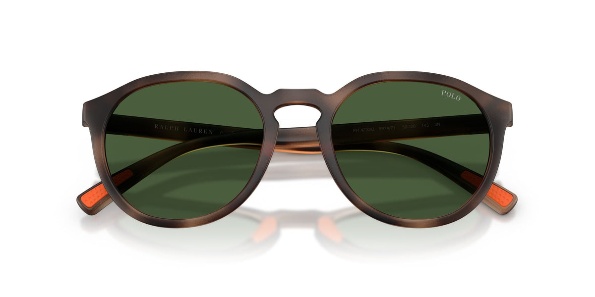 Polo Ralph Lauren 0PH4232U 597471 53 Matte Dark Havana/ Bottle Green