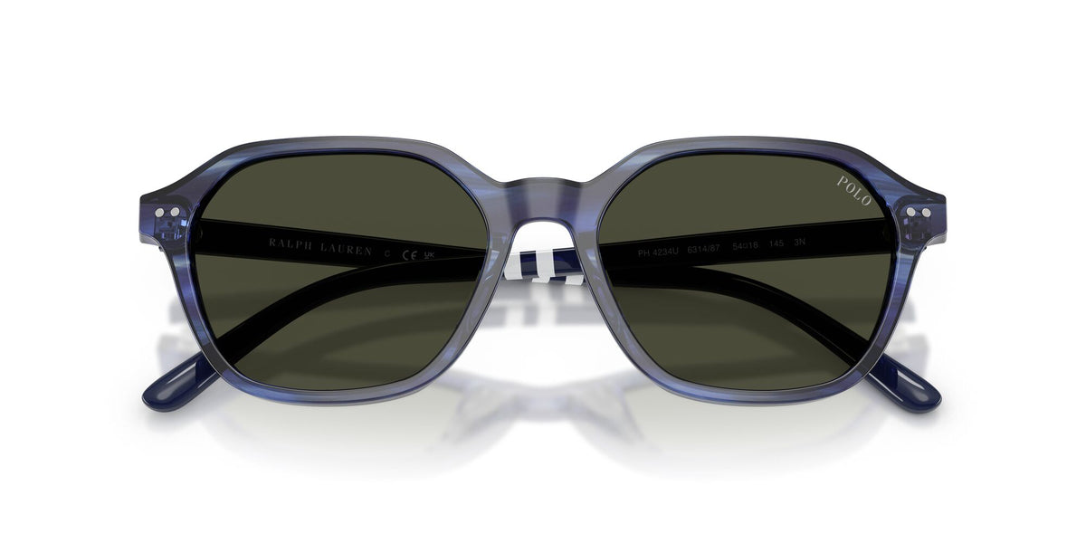 Polo Ralph Lauren 0PH4234U 631487 54 Shiny Striped Blue/ Dark Grey