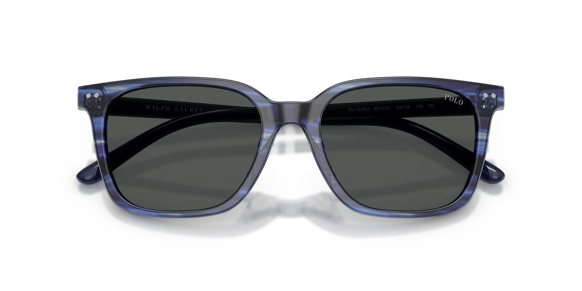 Polo Ralph Lauren 0PH4235U 631487 54 Shiny Striped Blue/ Dark Grey