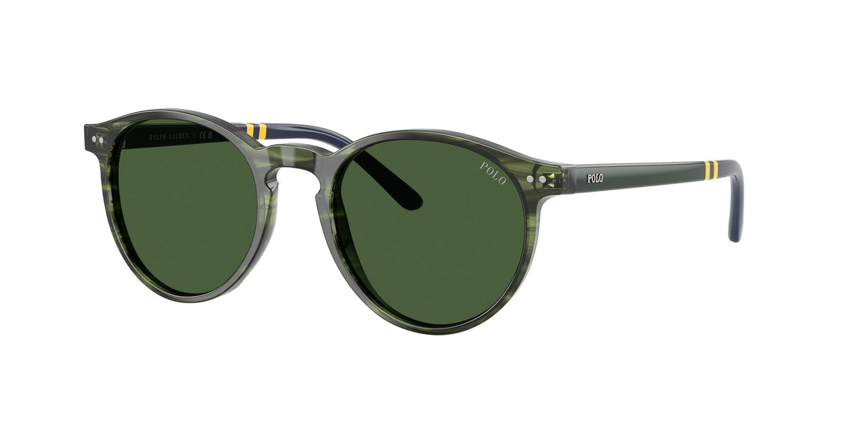 Polo Ralph Lauren 0PH4236 631671 50 Striped Green Havana/ Bottle Green