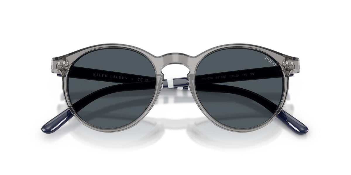 Polo Ralph Lauren 0PH4236 631887 50 Shiny Transparent Grey/ Dark Grey