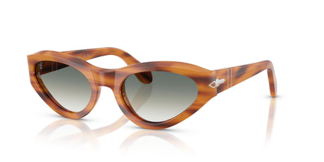 Persol 0PO0052S 960/3A 53 Striped Brown/ Clear Gradient Green
