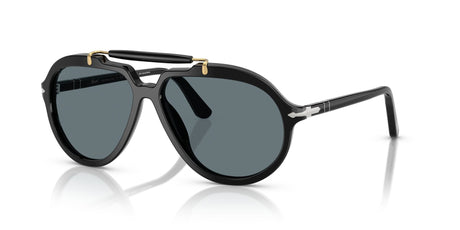 Persol 0PO0202S 95/3R 57 Black/ Dark Blue Polar