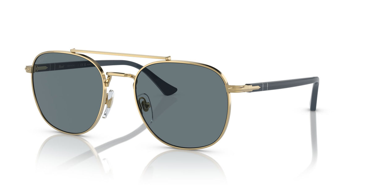 Persol 0PO1006S 515/3R 53 Gold/ Dark Blue Polarized