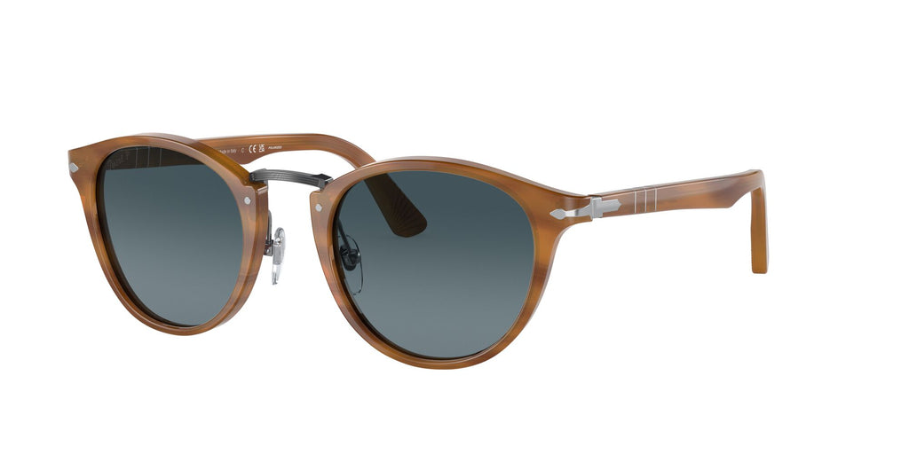 Persol 0PO3108S 960/S3 49 Striped Brown/ Blue