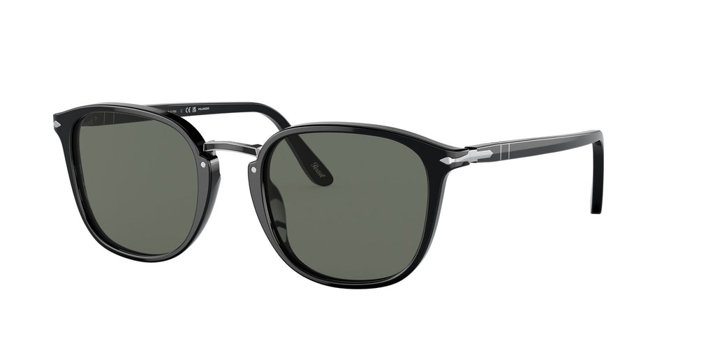 Persol 0PO3186S 95/58 53 Black/ Green Polarized