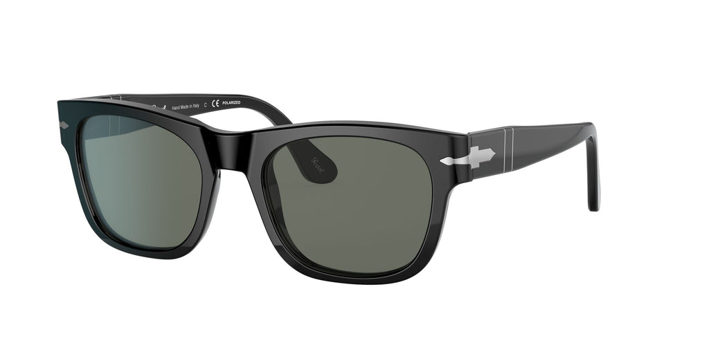 Persol 0PO3269S 95/58 52 Black/ Green Polarized