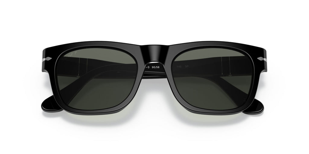 Persol 0PO3269S 95/58 52 Black/ Green Polarized