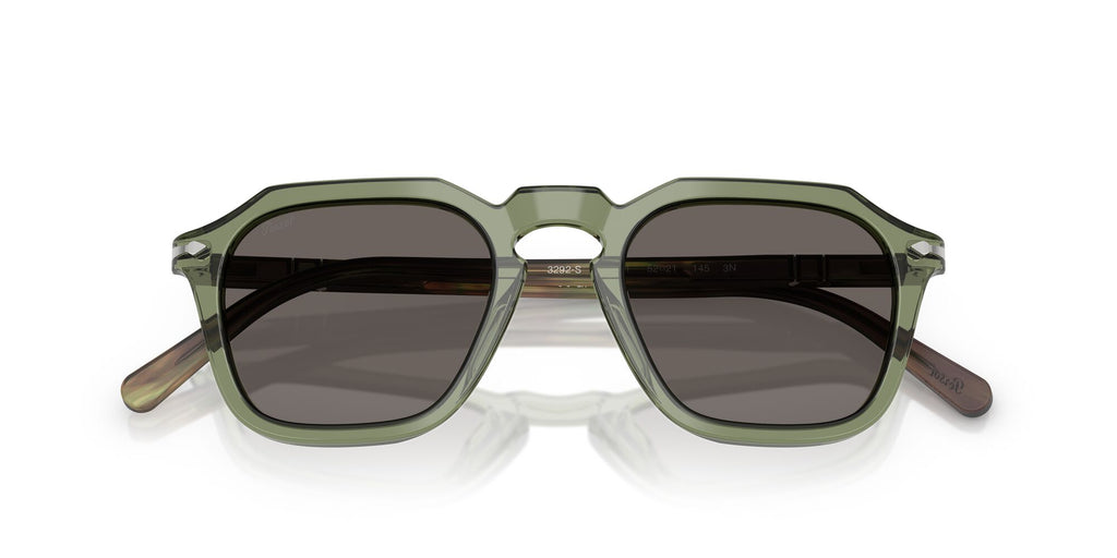 Persol 0PO3292S 1226B1 52 Transparent Green/ Dark Grey