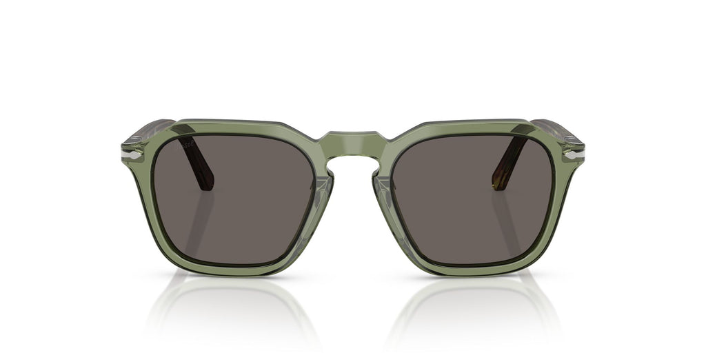 Persol 0PO3292S 1226B1 52 Transparent Green/ Dark Grey