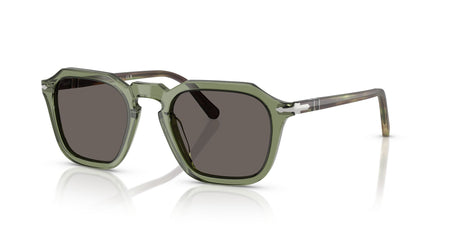 Persol 0PO3292S 1226B1 52 Transparent Green/ Dark Grey