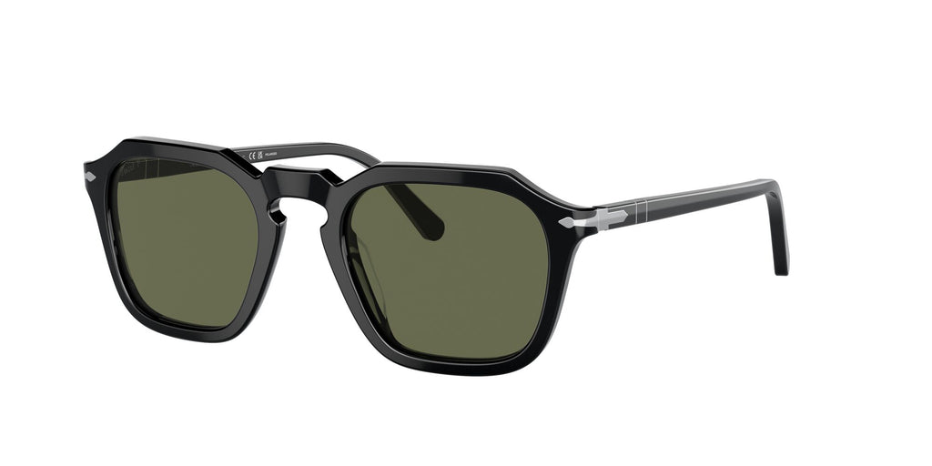 Persol 0PO3292S 95/58 52 Black/ Polarized Green