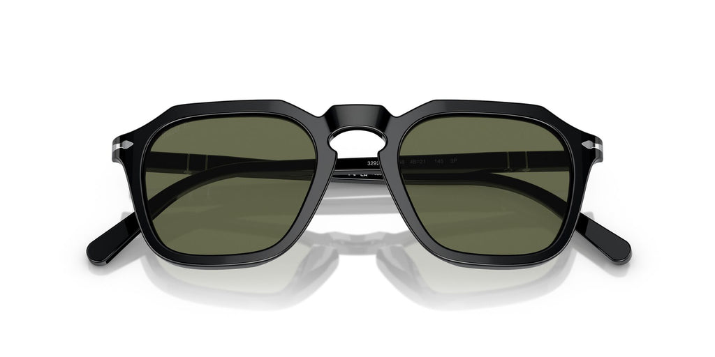 Persol 0PO3292S 95/58 52 Black/ Polarized Green