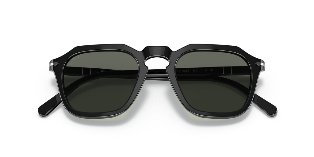 Persol 0PO3292S 95/58 52 Black/ Polarized Green