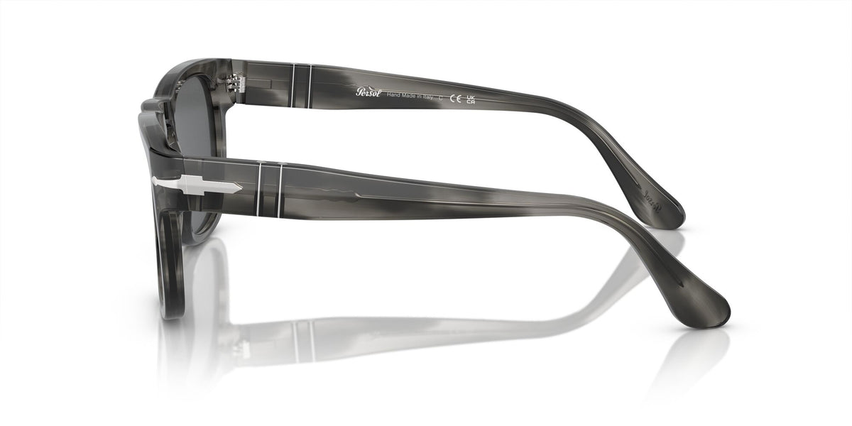 Persol 0PO3333S 1192B1 51 Striped Grey/ Dark Grey