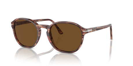 Persol 0PO3343S 120957 53 Striped Bordeaux/ Polar Brown