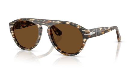 Persol 0PO3370S 122157 56 Amber Brown/Pirate Black/ Brown Polar