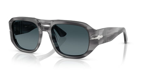 Persol 0PO3373S 1192S3 53 Striped Grey/ Light Blue Gradient Dark Blue