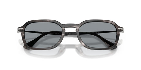 Persol 0PO3381S 1238R5 54 Striped Black & Grey/ Blue