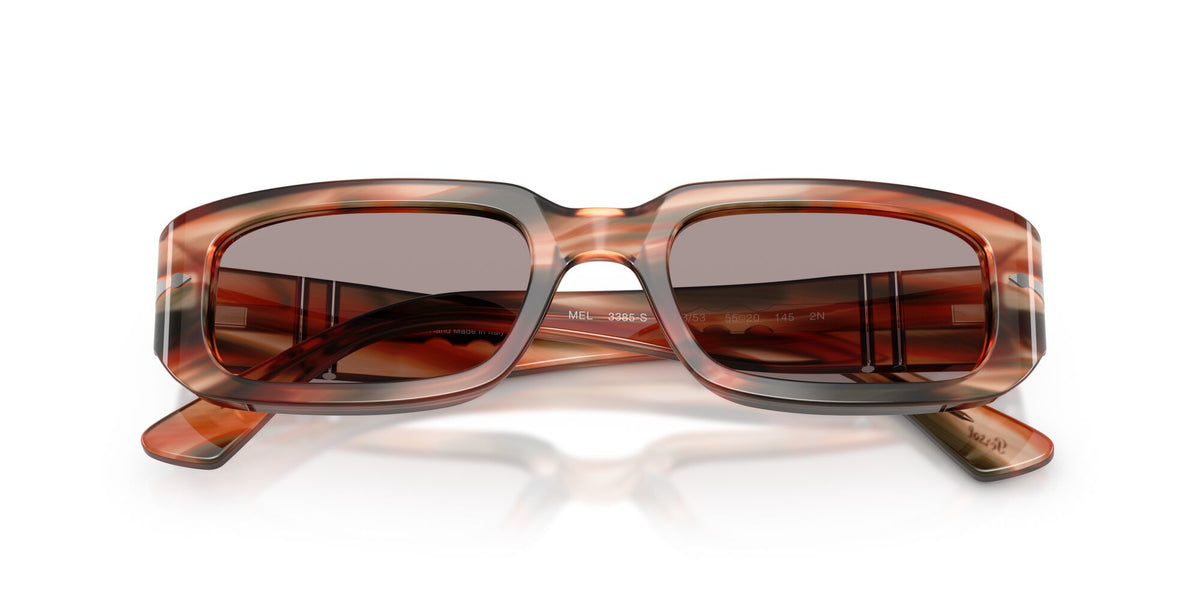 Persol Mel 0PO3385S 123353 53 Striped Red & Green/ Violet