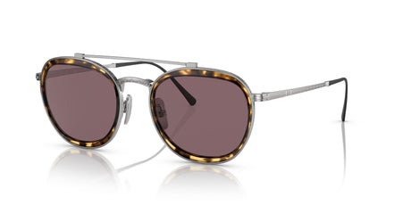 Persol 0PO5008ST 8014AF 49 Silver/ Dark Violet Polar + AR