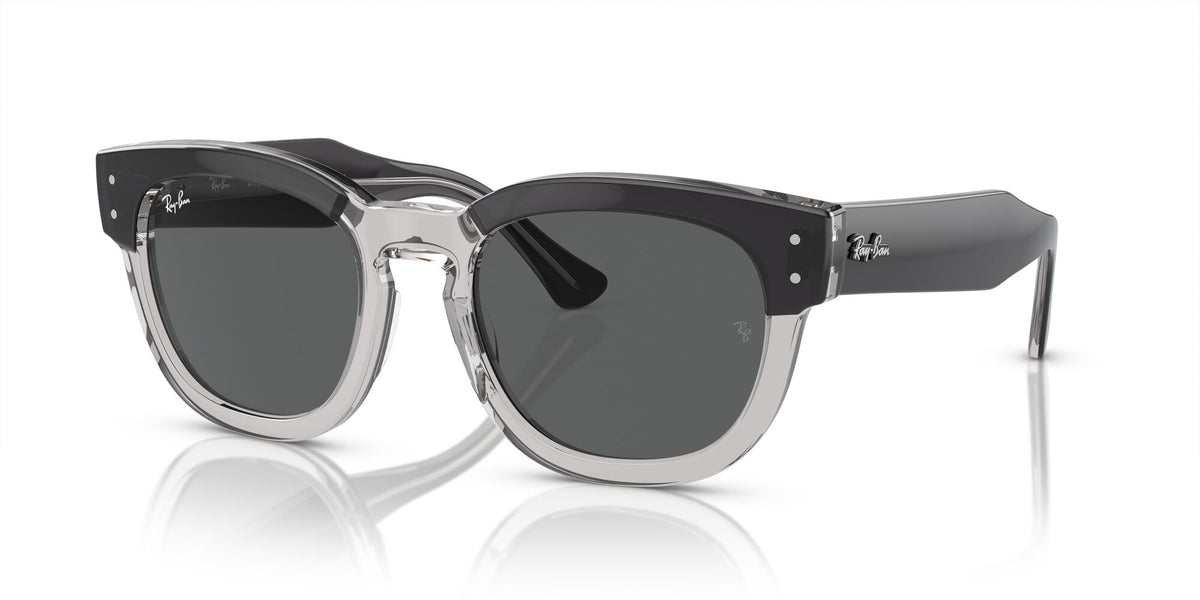 Ray-Ban Mega Hawkeye 0RB0298S 1396B1 53 Dark Grey On Transparent Grey/ Dark Grey