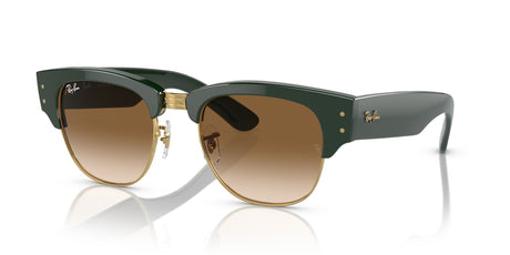 Ray-Ban Mega Clubmaster 0RB0316S 136851 53 Green On Gold/ Light Brown 53 / Crystal / Propionate / Propionate