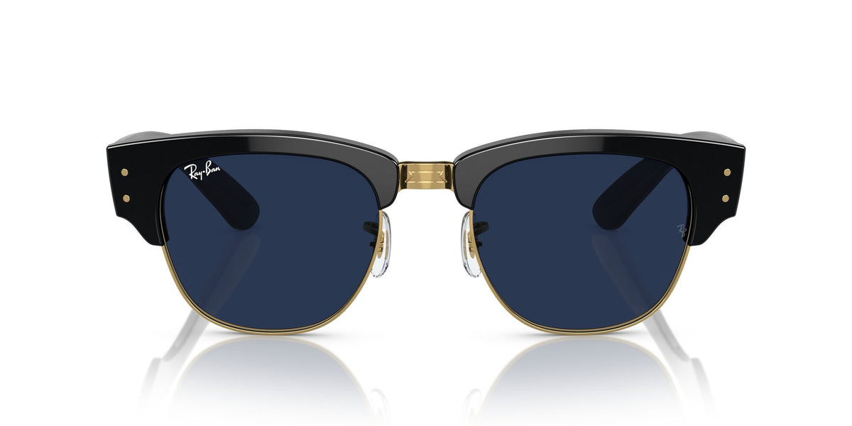 Ray-Ban Mega Clubmaster 0RB0316S 901/GG 53 Black On Gold/ Clear/Blue 53 / Crystal / Propionate / Propionate