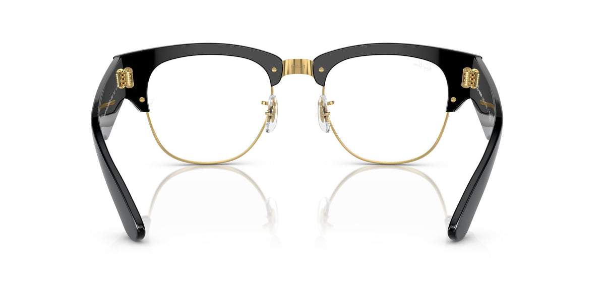 Ray-Ban Mega Clubmaster 0RB0316S 901/GG 50 Black On Gold/ Clear/Blue 50 / Crystal / Propionate / Propionate