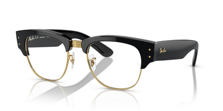 Ray-Ban Mega Clubmaster 0RB0316S 901/GG 53 Black On Gold/ Clear/Blue 53 / Crystal / Propionate / Propionate