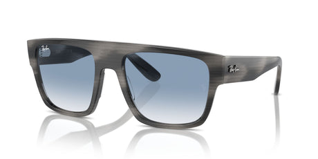 Ray-Ban Drifter 0RB0360S 14043F 57 Striped Grey/ Clear & Blue