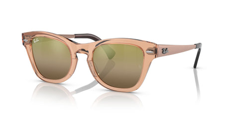 Ray-Ban  0RB0707SM 6449G7 53 Transparent Brown/ Gold 53 / Crystal / Propionate / Aluminium